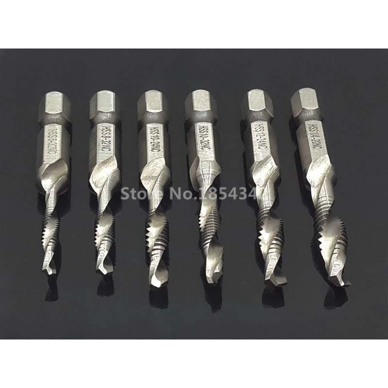6 шт. набор HSS Шестигранная ручка сложного резьбонарезного станка сверлильный