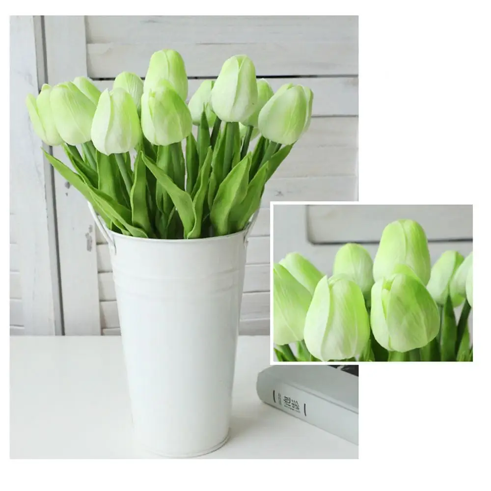 1 шт. ПУ тюльпаны Искусственные цветы Настоящее касание искусственное para decora мини
