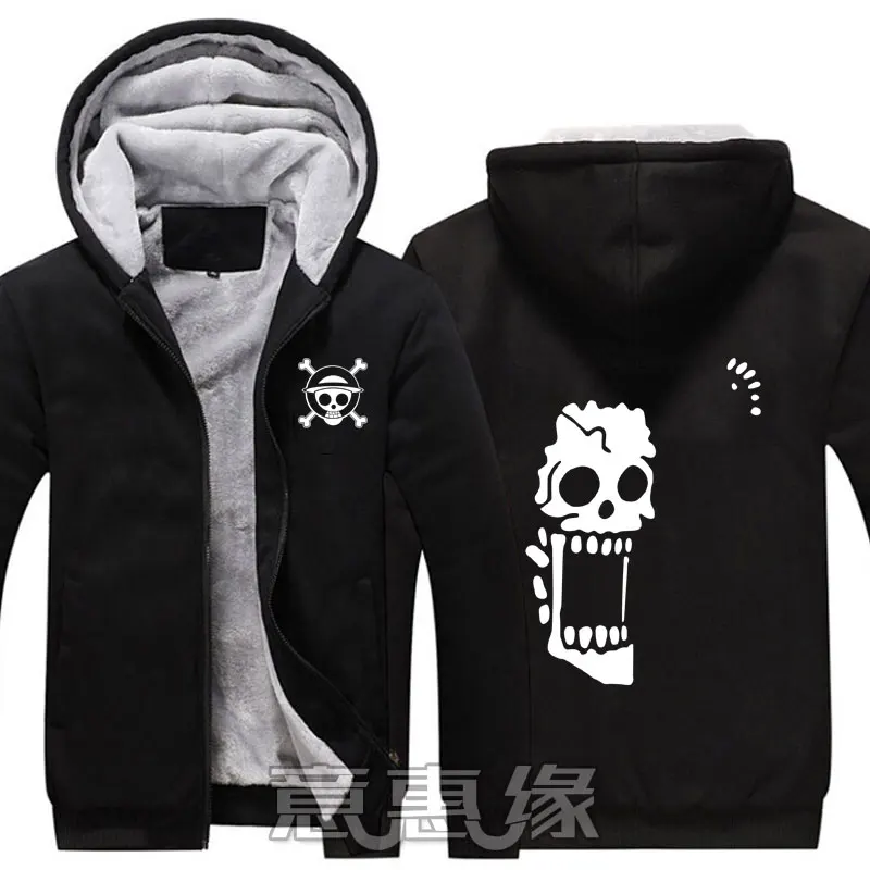 04 Новые зимние куртки и пальто одна деталь Толстовка аниме Trafalgar D водное право с капюшоном Толстая молния мужские толстовки - Цвет: 04
