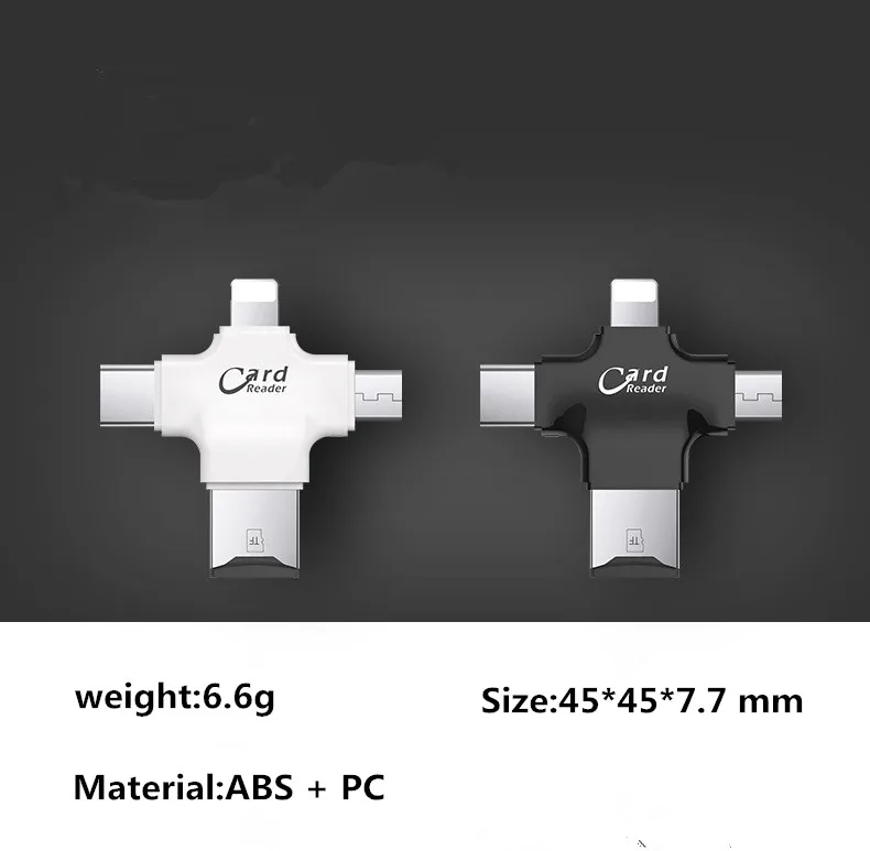 4 в 1 Type-c/Android/Micro USB/USB 2 0 Устройство чтения карт памяти Micro SD карты читателя для Android