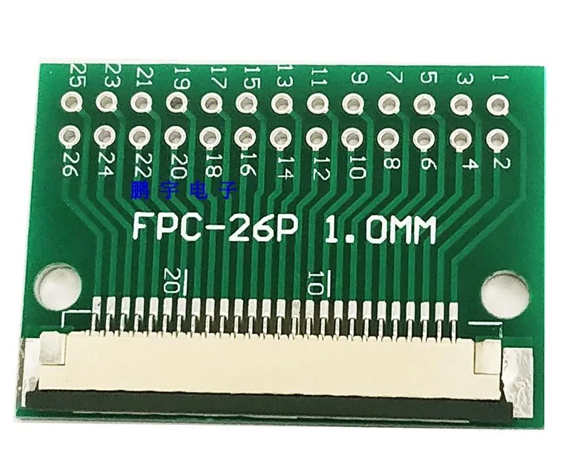 Бесплатная доставка 10 шт. FFC FPC 26PIN переводная плата с разъемом DIP 2 54 адаптера 1 мм 0 5