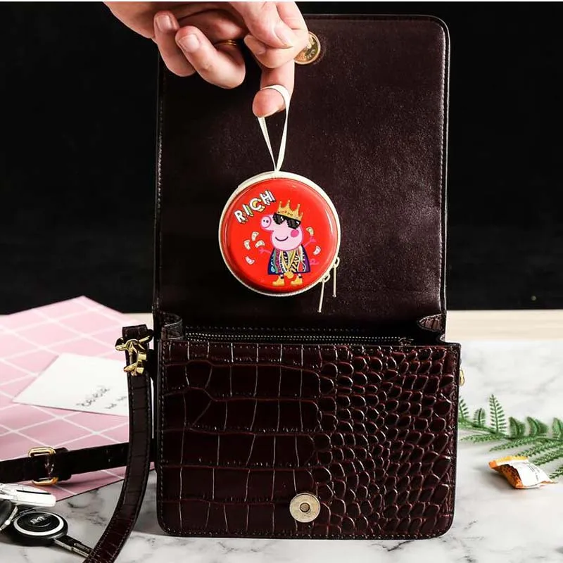 1 шт. Рождественская монетница с рисунком из мультфильма кошелек для наушников