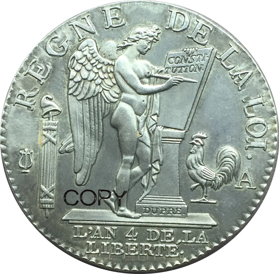 Франция 1/2 ECU De 3 Livres Тип французский 1792 A 90% серебряные копии монет|coin coins|coin copycoin