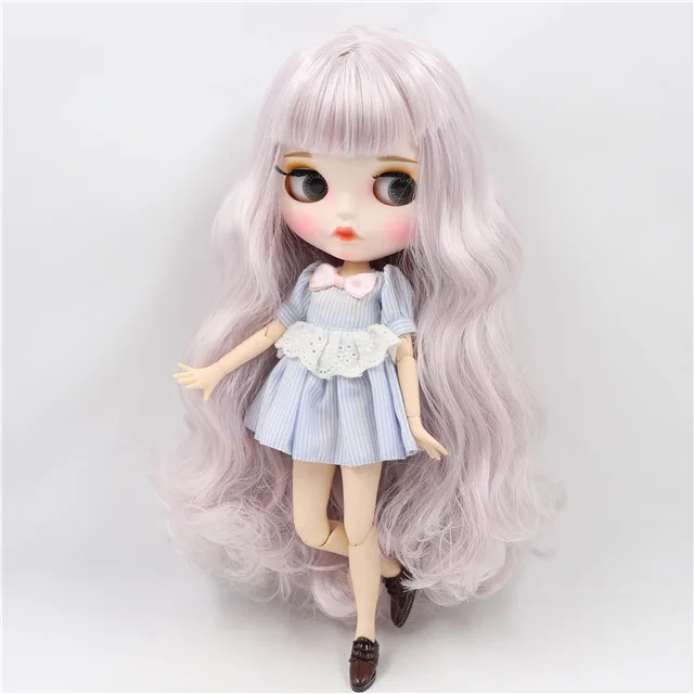 new matte face Ледяная фабрика blyth кукла 1/6 игрушка комбинация тела с платьем Обувь Специальное предложение в продаже 30 см кукла - Цвет: new matte face