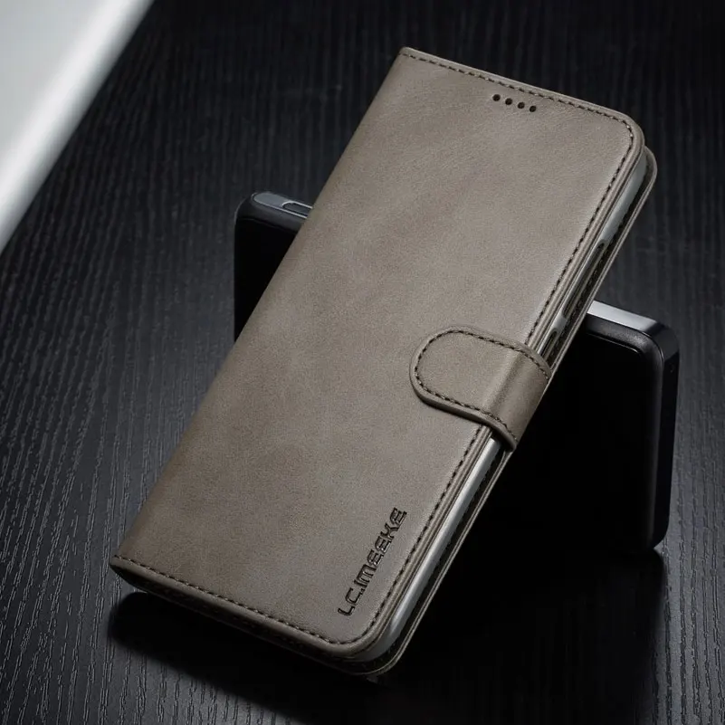 Grey Case Кожаный чехол для Xiaomi Redmi 7 A 7A, чехол для телефона на Xiomi Redmi Note 7 Pro, чехол, Роскошный кошелек, откидная крышка, чехол для мобильного телефона Redmi7 - Цвет: Grey Case