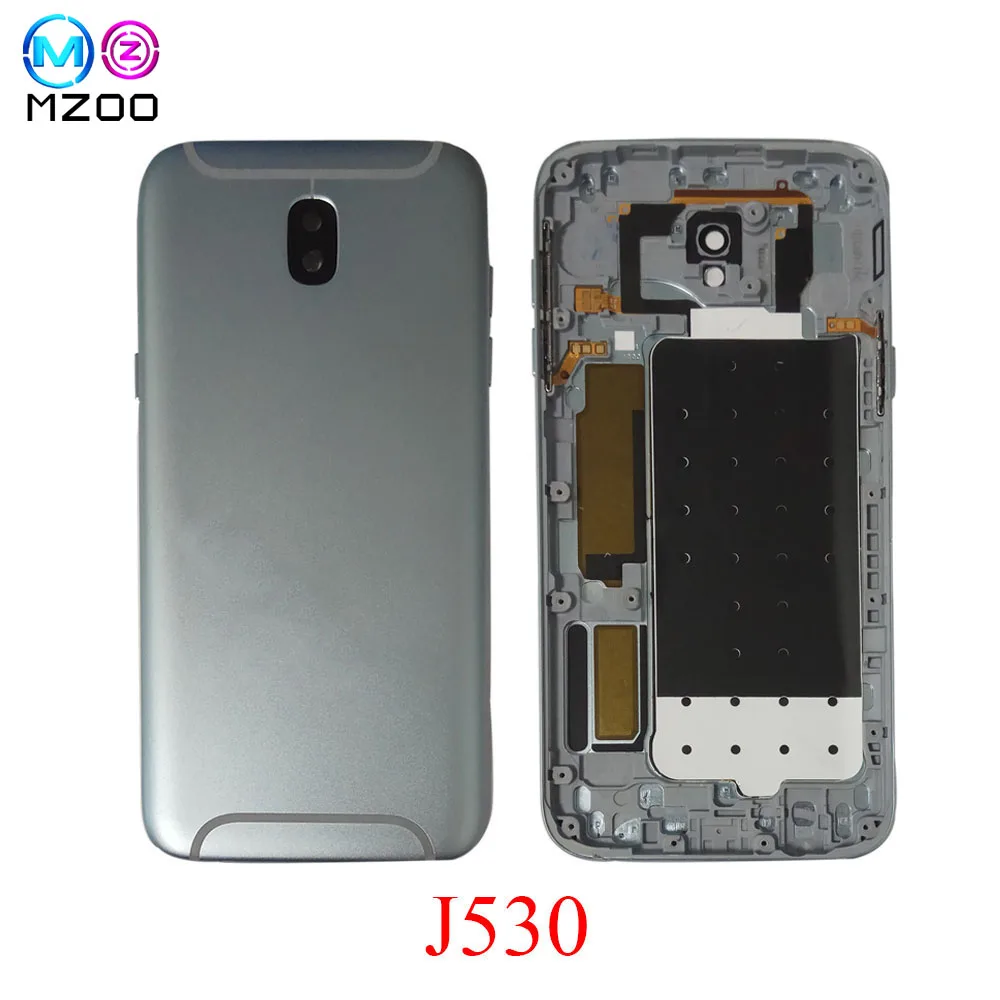 Для Samsung Galaxy J5 Pro 2017 J530 J530F SM J530FM Корпус Передняя средняя рамка батарея задняя