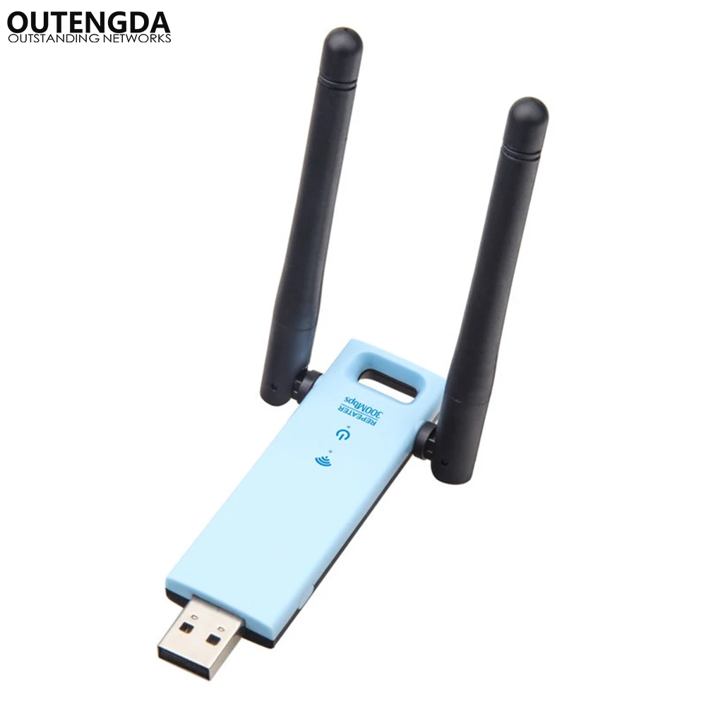 300 Мбит/с USB WiFi повторитель адаптера 11N Wifi усилитель сигнала внешняя антенна