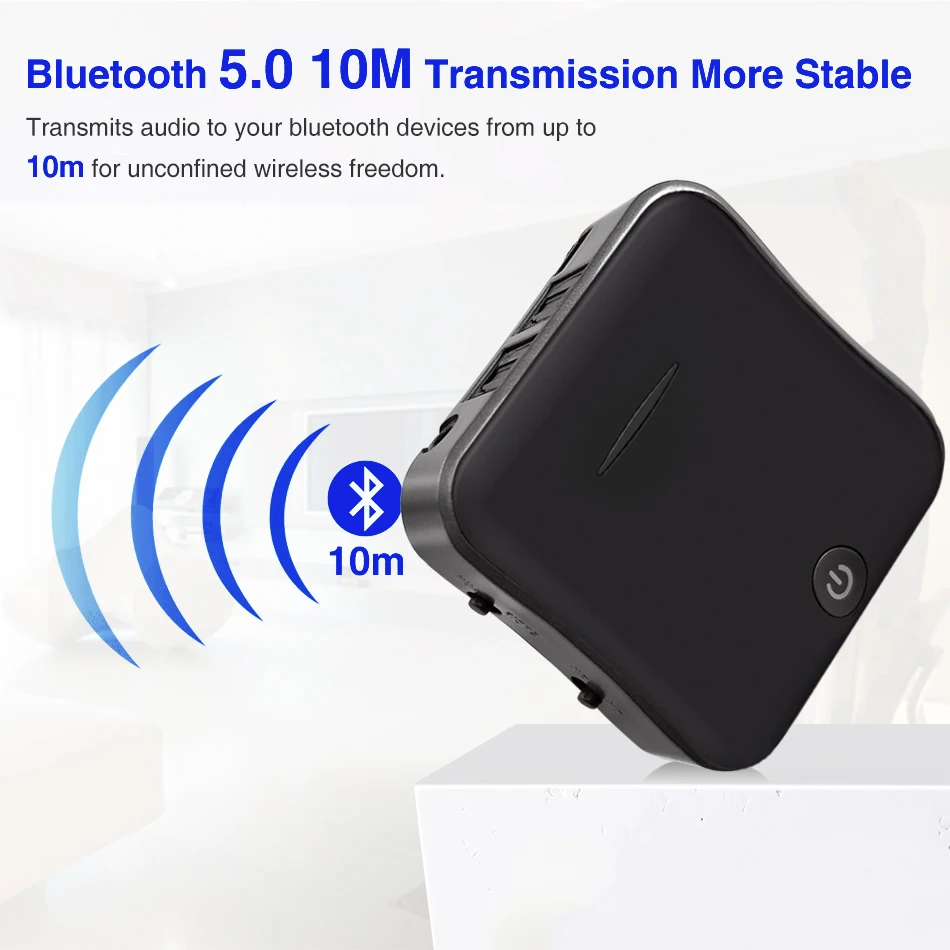 Hevaral Bluetooth 5 0 2 в 1 аудио передатчик приемник CSR8675 Aptx HD адаптер оптический Toslink/3 мм