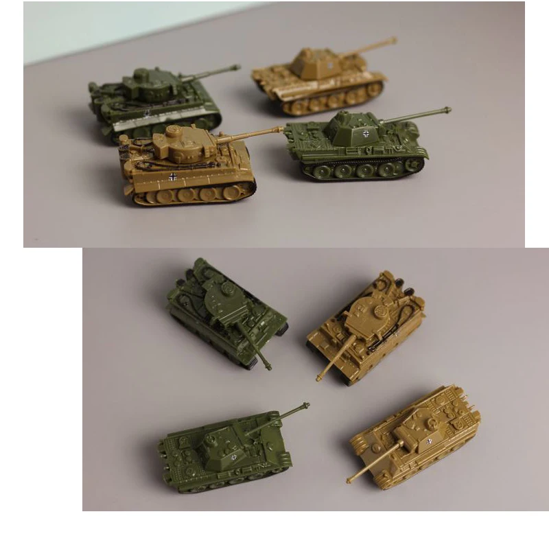 4 шт./компл. Сборная модель 1:144 немецкий тигровый Танк Второй мировой войны