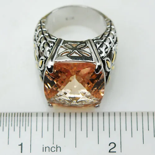 Женское кольцо Morganite 925 пробы серебряное F819 Размер 6 7 8 9 10|ring nose|ring nailring bag |
