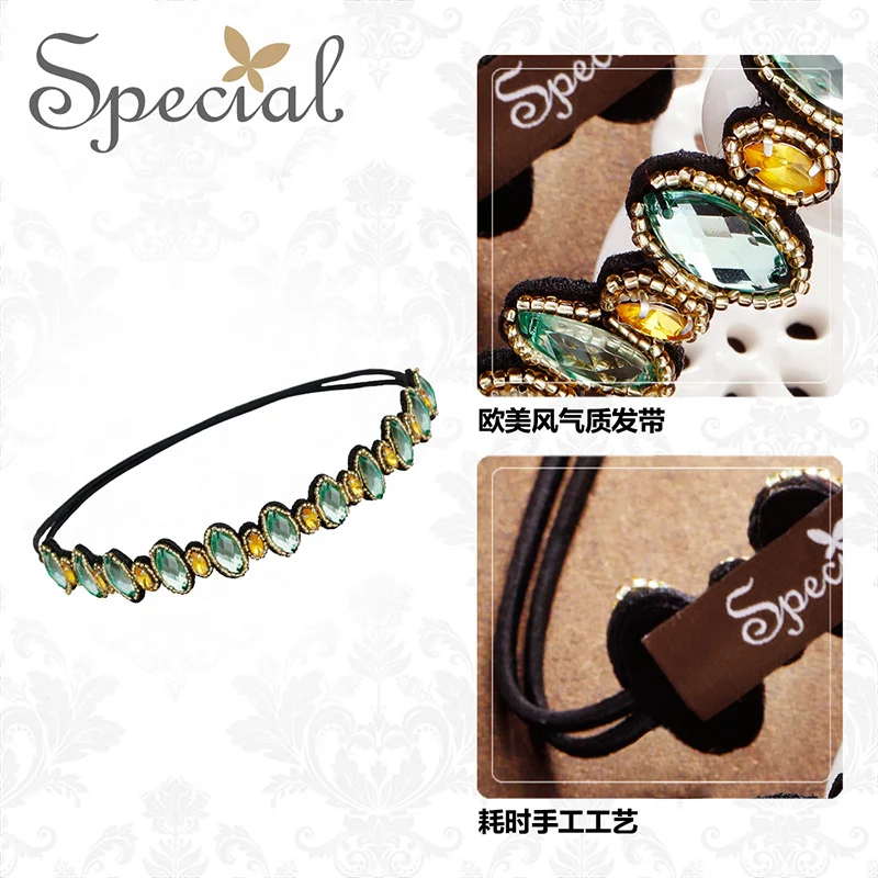 Special anti-skid elastic hair decoration princess hoop rope head silhouette diary S1931H | Украшения и аксессуары
