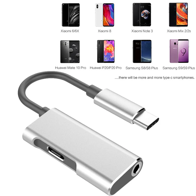 Otg конвертер usb Тип C адаптер мм до 3 5 разъем для наушников зарядки аудио сплиттер