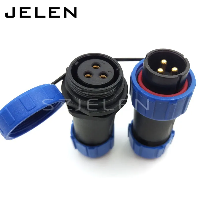 Водонепроницаемый 3 контактный разъем SP21 без сварочной док станции уличные