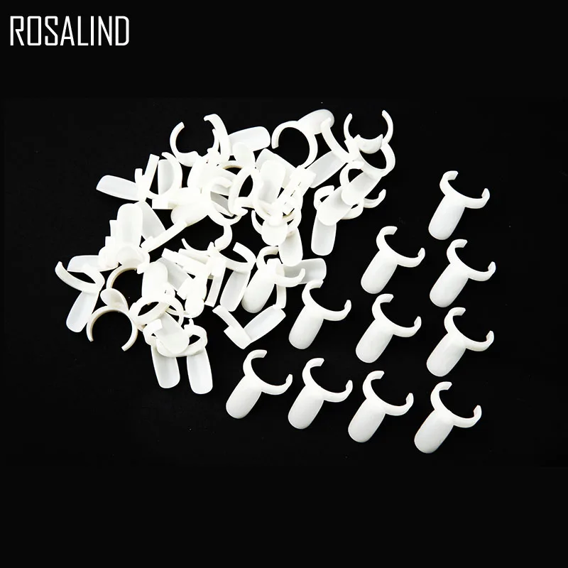 ROSALIND накладные ногти 20 шт./лот акриловый полный лак для ногтей УФ гель белый цвет