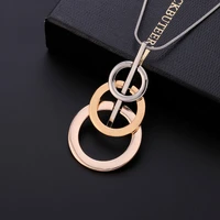 big multilayer circles pendants necklace elegant long necklace for women sweater fashion statement jewelry wholesale 7 designs