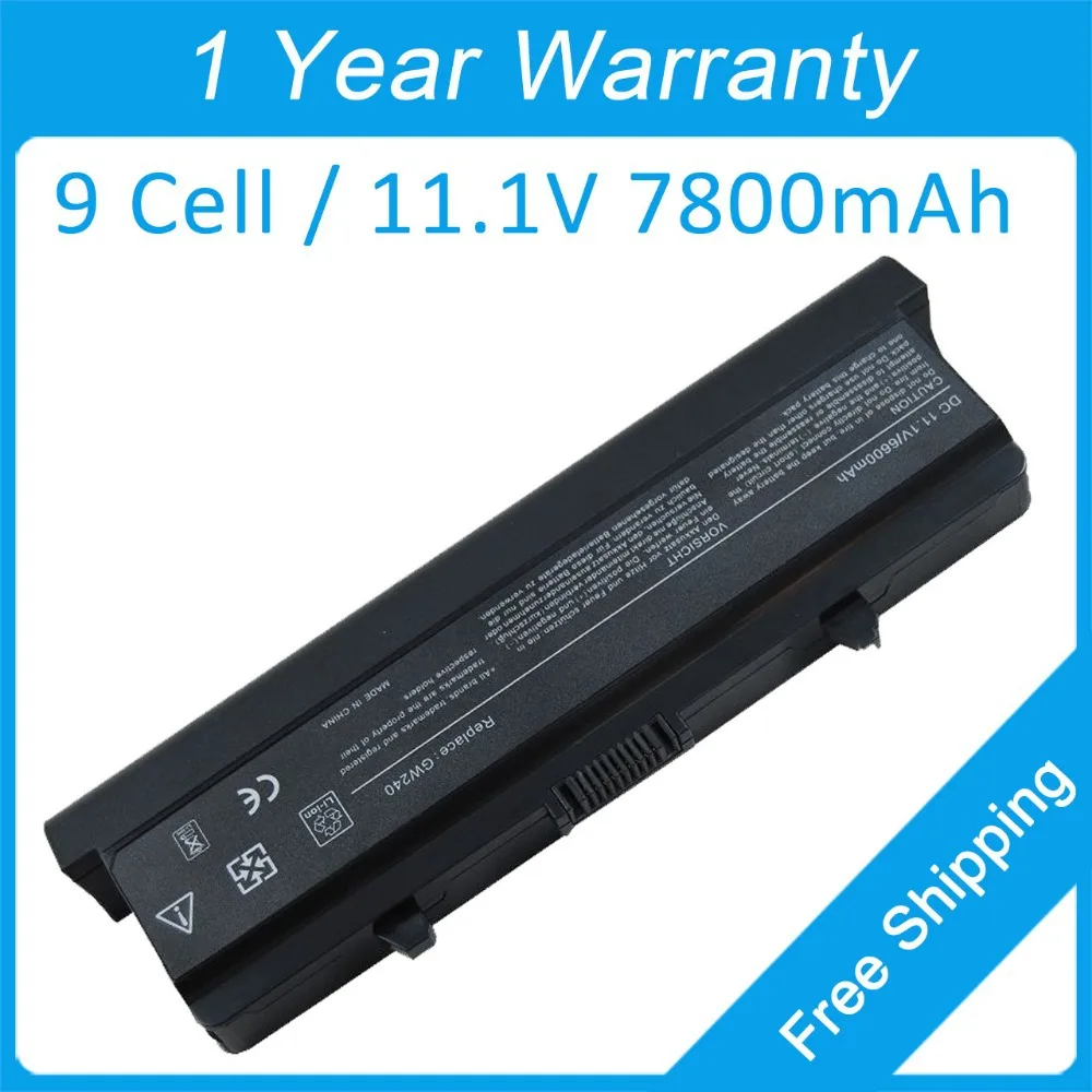 

New 9 cell laptop battery for dell Inspiron 1525 1526 C601H D608H GP952 GW240 GW241 HP297 GW252 HP277 RN873 RU573 RU586 XR693