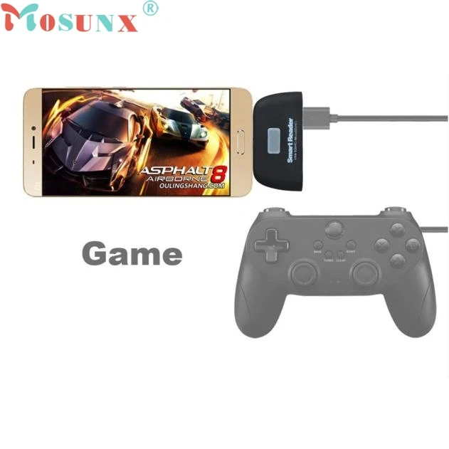 Micro USB 3 в 1 устройство для чтения карт памяти Mosunx по заводской цене адаптер USB/TF/SD