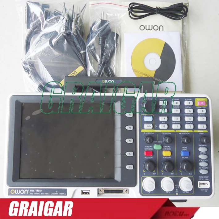 Многофункциональный цифровой осциллограф OWON MSO7102TD DSO LA + | LA-2GS/s 8-дюймовый цветной