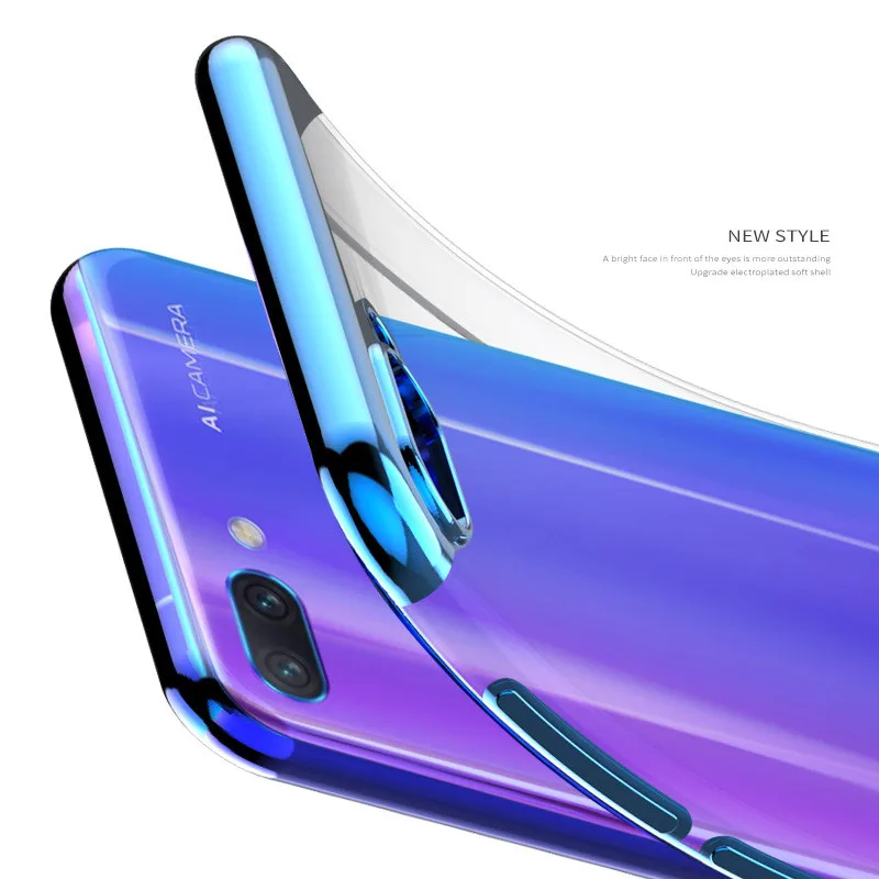Чехол для телефона huawei Honor 10 lite 9 прозрачный чехол из мягкого ТПУ с покрытием