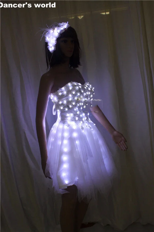 Новинка 2017 платье для танца живота светодиодные костюмы светящаяся одежда
