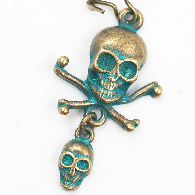 YULUCH 2018 Retro personality trend jewelry accessories zinc alloy skull long pendant hip hop women party gifts | Украшения и