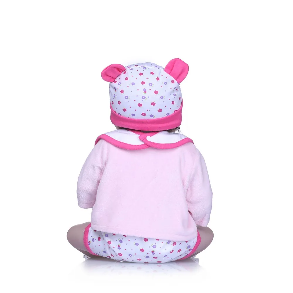 NPK 56 см реалистичные силиконовые куклы Reborn Baby Menina Alive для новорожденных полностью