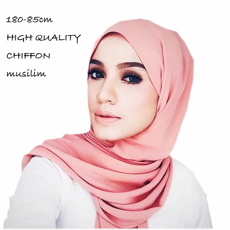 

10pcs/lot Women Plain Bubble Chiffon Scarf/Scarves Hijabs Muslim Turban Headband Wrap Solid Color Headband Maxi Shawl Pashmina