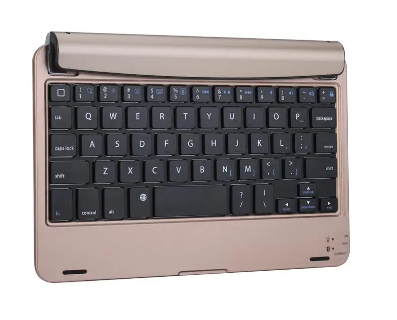 standard keyboard Русский/испанский/иврит ультра тонкий Беспроводной Bluetooth клавиатура Сложите принципиально чехол док-станция для Apple iPad Mini 5 Mini5 A2133 A2124 A2126 - Цвет: standard keyboard