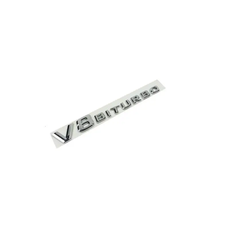 10 шт. бесплатная доставка абс пластик хромированный V8 biturbo V8biturbo автомобильная