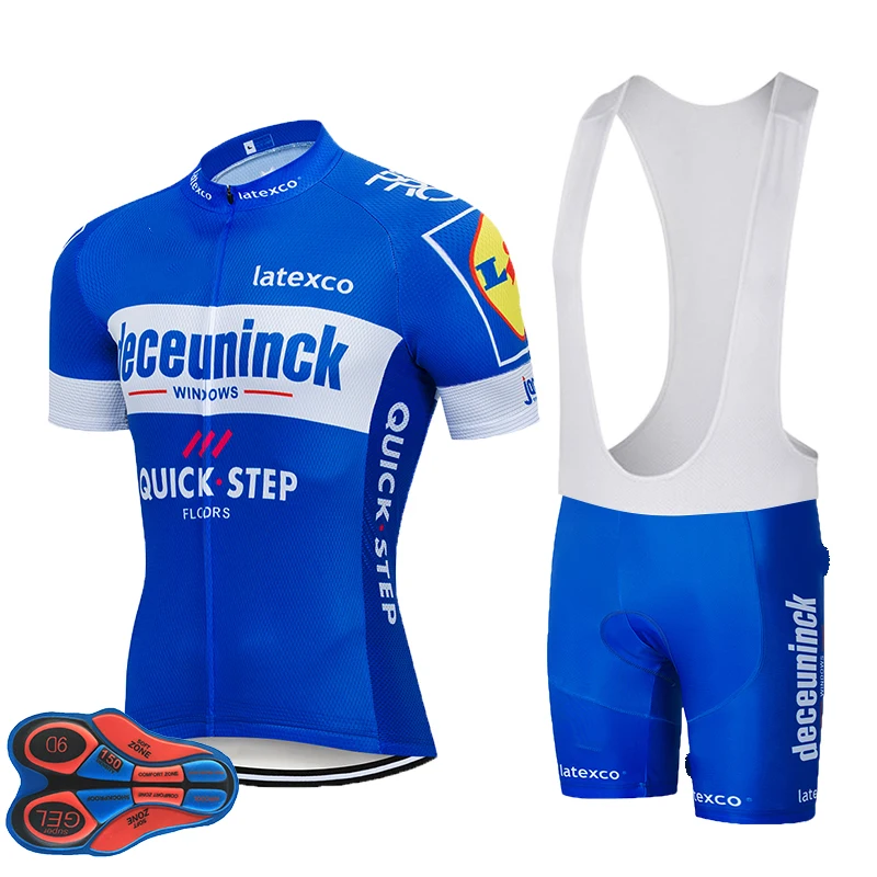 Мужская Летняя команда QUICKSTEP PRO Велоспорт Джерси велосипедные шорты Костюм MTB Ropa