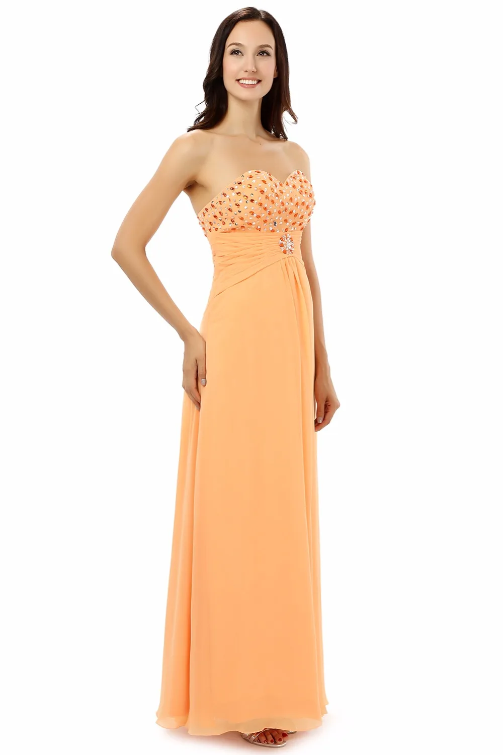 Forevergracedress Настоящее фото скромное шифоновое вечернее платье новое поступление