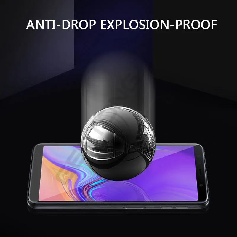 Закаленное стекло с полным покрытием для Samsung Galaxy A9 A7 2018 A750 A9S A6 A8 J4 J6 Plus Защитная