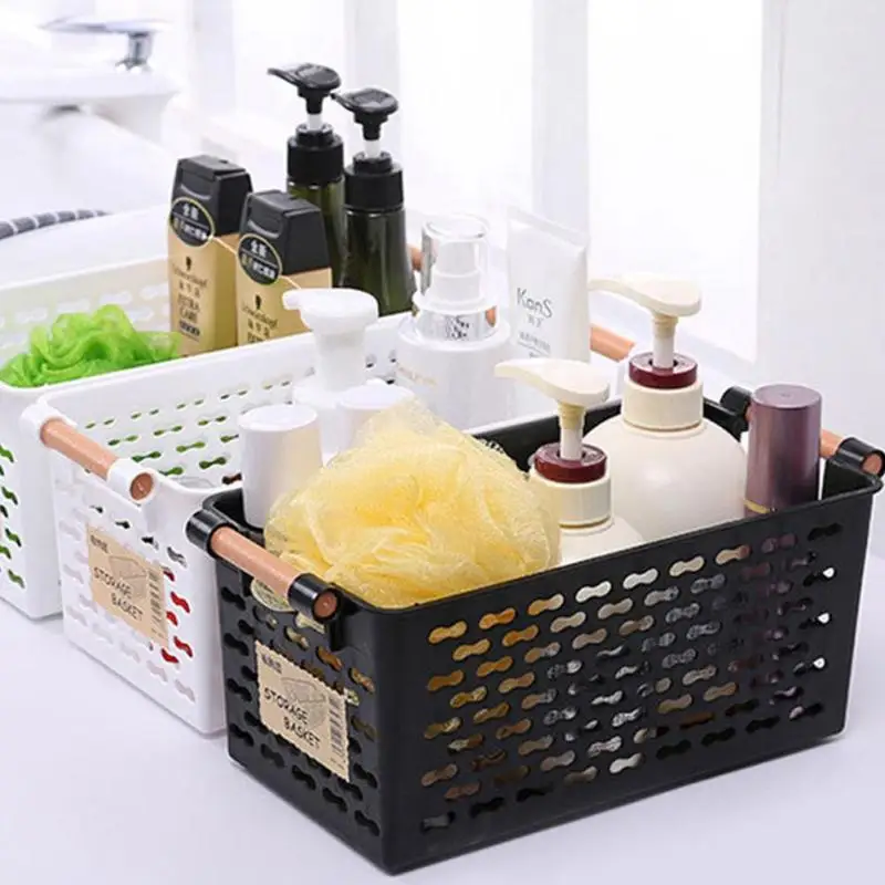 Plastic Handle Storage Basket Kitchen Sorting Food Desktop Sundries Box Fridge Refrigerator Snack Fruit Organizer | Дом и сад