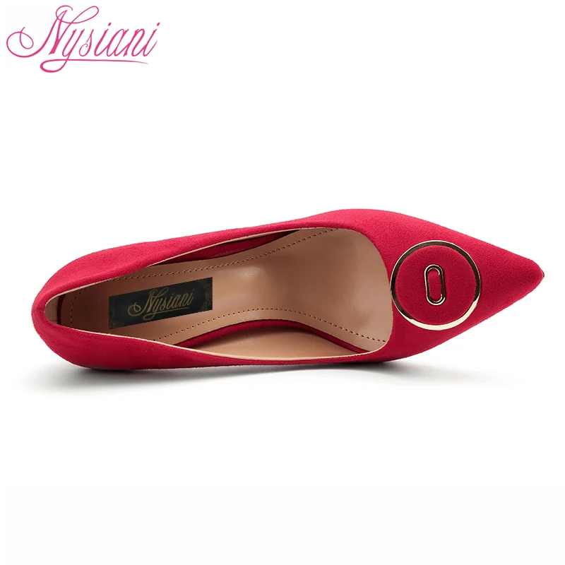 2018 Высокие каблуки Для женщин Туфли лодочки Slip On платье шпильки обувь Брендовая