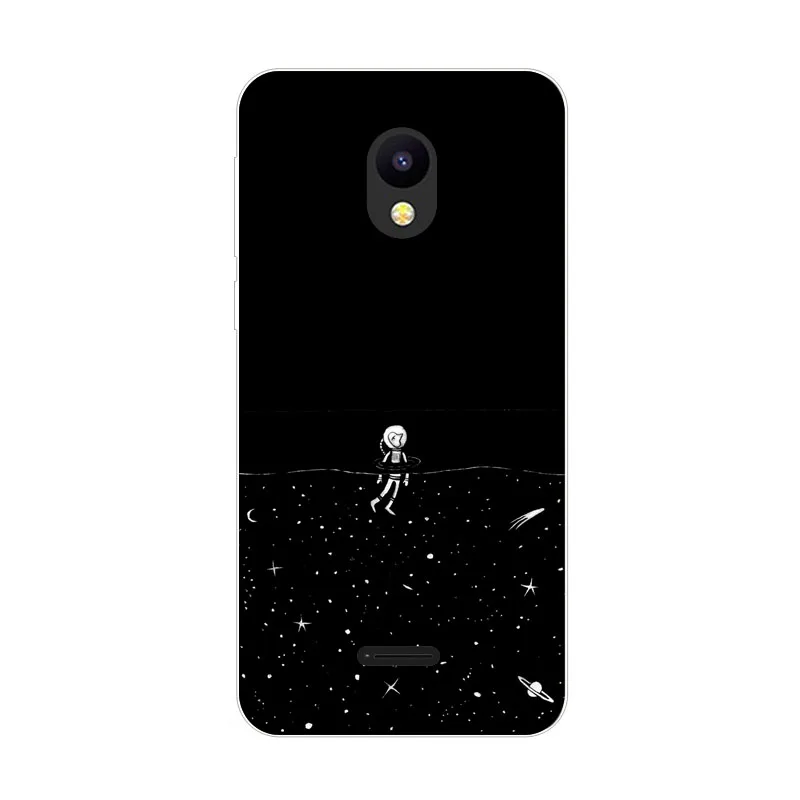Meizu C9 Pro Case Silicon Astronauts Painting Soft TPU Back Cover for Phone Protect Bags Shell |