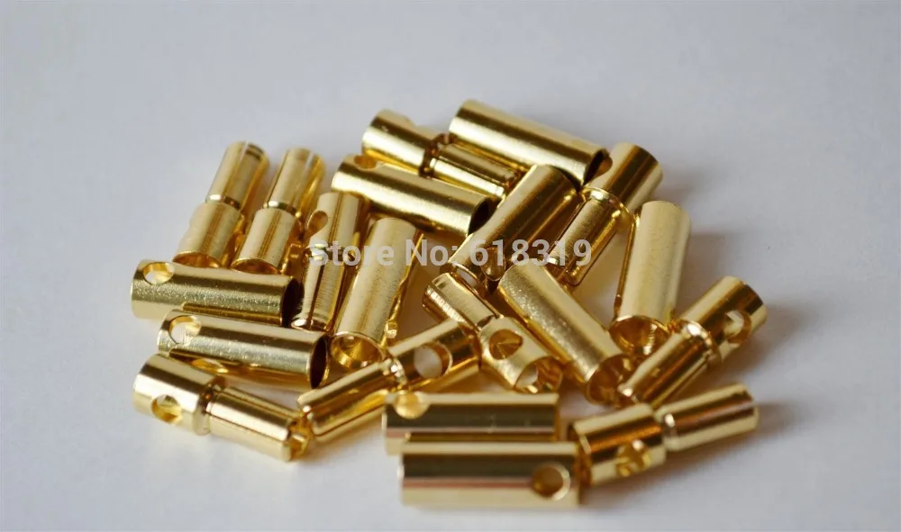 

50 pair hot selling 5.5MM bullet Plugs banana connector For RC Battery Motor ESC part DU0086
