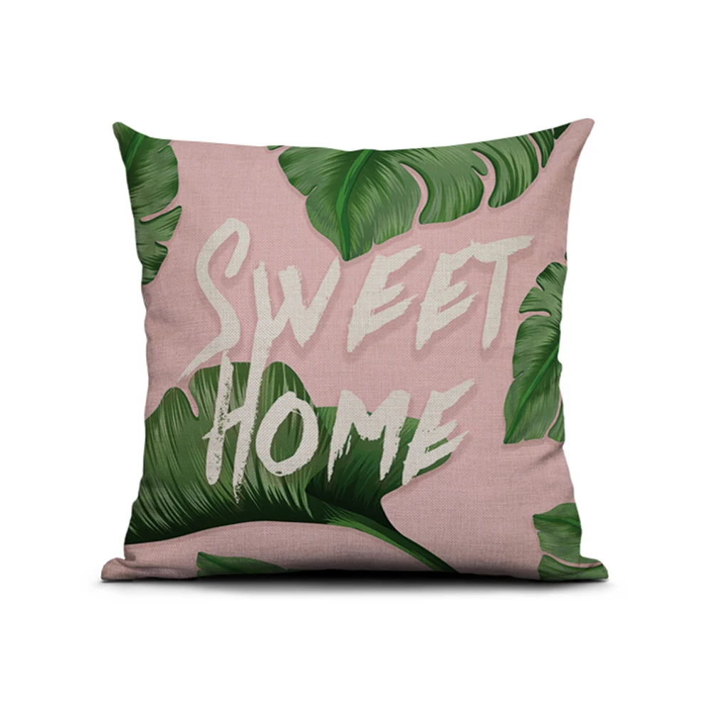 Sweetenlife чехол для подушки растений Чехлы хлопковый льняной размером 45*45 см