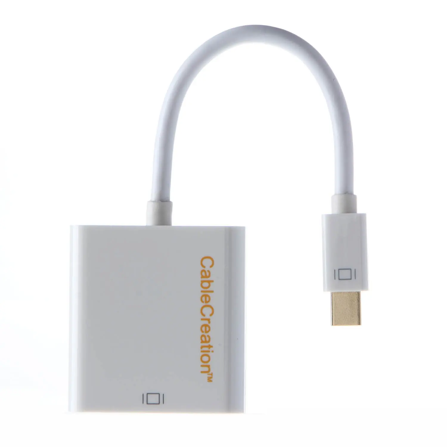 Mini DP to DVI Displayport (Thunderbolt2 Compatible) Adapter Cable for Mac Book iMac and More Black |