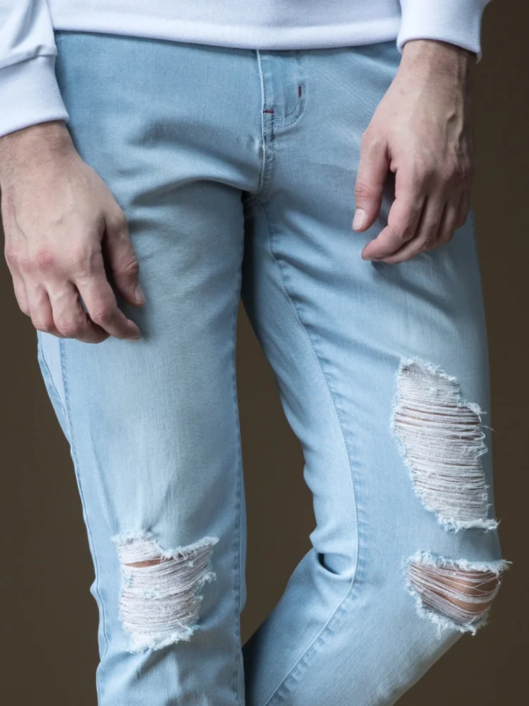 2018 настоящие зауженные джинсы Мужские Pinli новинка Весенняя популярная мужская