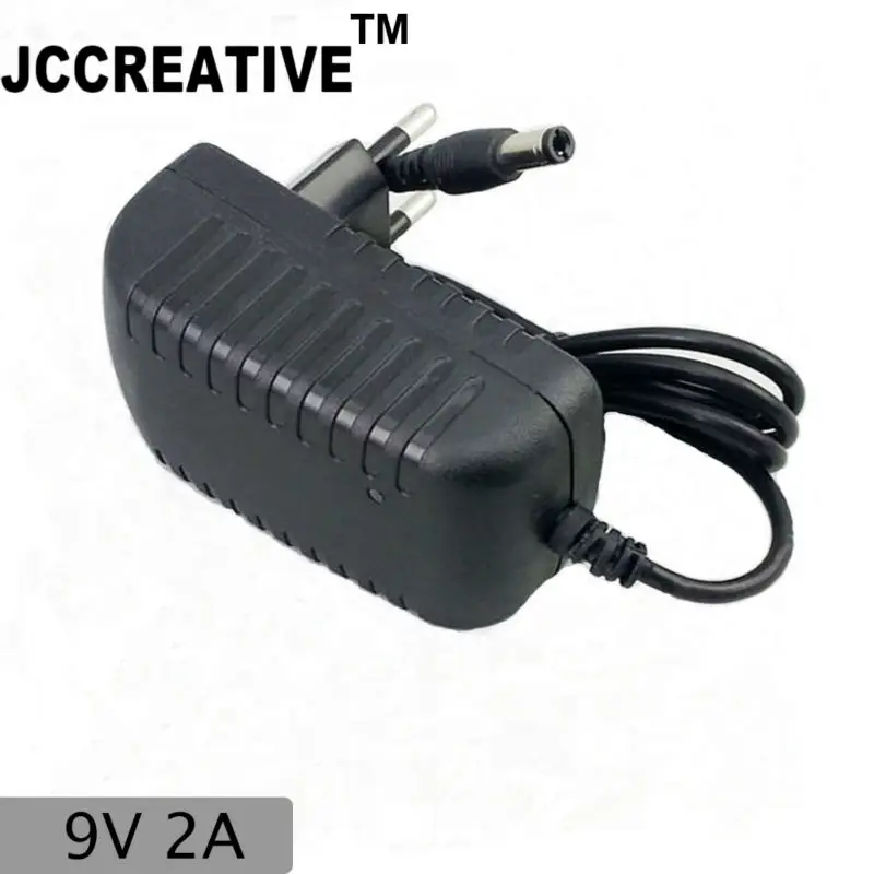JCCREATIVE 9 В 2а адаптер переменного тока с ес подключить 5.5 2.5 мм 2.1 12 месяцев гарантии |