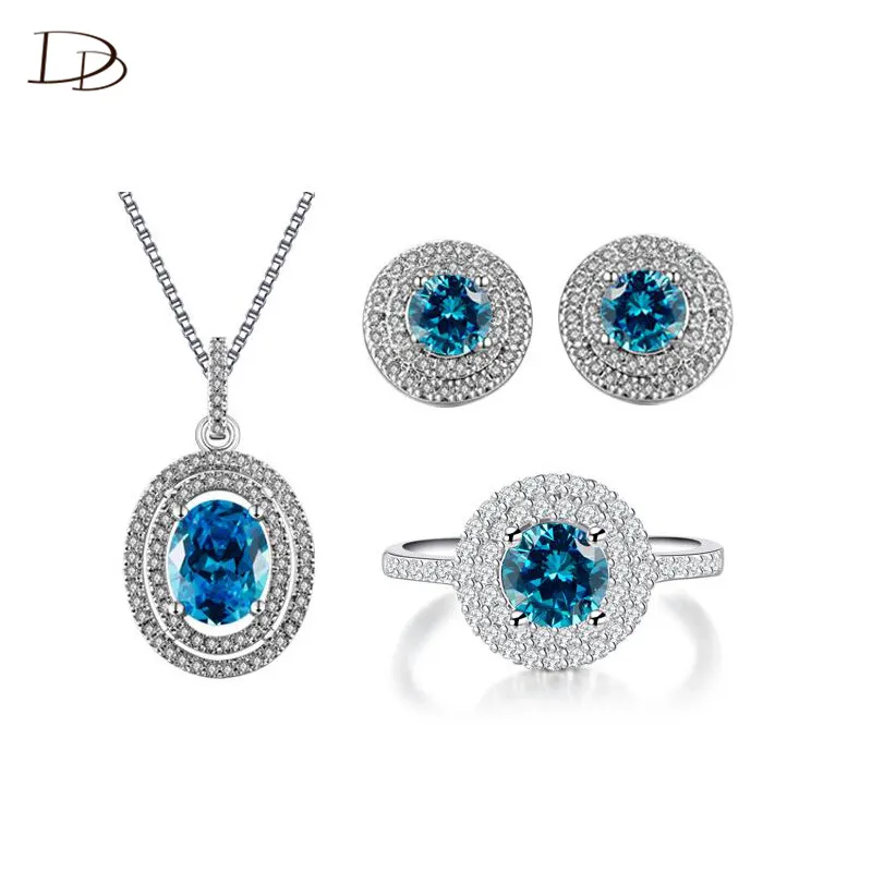 Женский ювелирный комплект из колье и серёг с австрийским кристаллом|austrian crystal