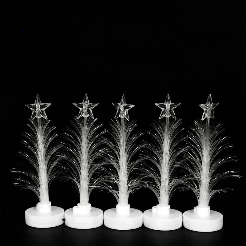 Хит Веселый LED Цвет меняющийся Мини рождественская елка домашний стол вечерние