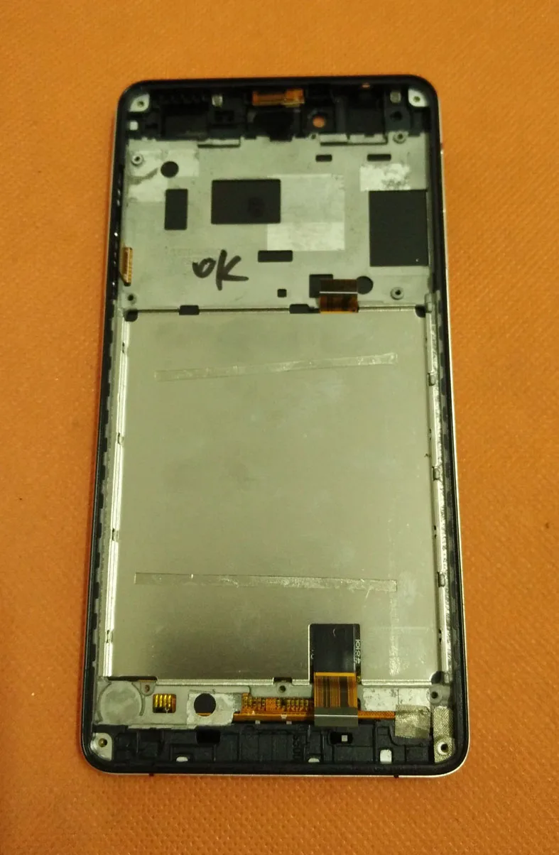 Used Original LCD Display + Touch Screen Frame for ELEPHONE S2 HD 5.0'' MTK6735 Quad Core 1280x720 Free shipping | Мобильные
