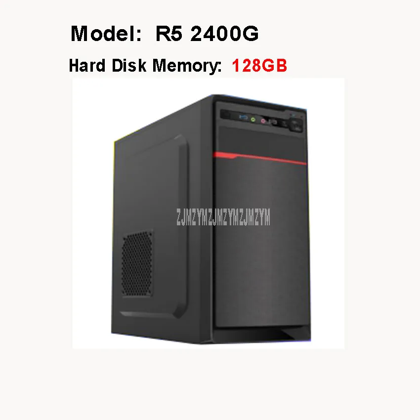 R5 2400G 128GB Новинка 4 ГБ ОЗУ 8 ГБ ОЗУ R3/R5 процессор четыре ядра мини настольный ПК Хост GTX1050TI видеокарта компьютер хост компьютерные Чехлы 128 ГБ/500 Гб - Цвет: R5 2400G 128GB