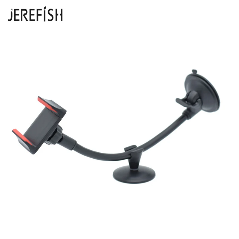 JEREFISH Universal Long Arm Windshield Mobile Cellphone Car Mount Bracket Holder for iPhone Phone Stand x xs GPS | Мобильные