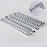 40cm shower extension arm square shower arm 304 stainless steel pipe surface wall mounted silver shower extension arm wholesale