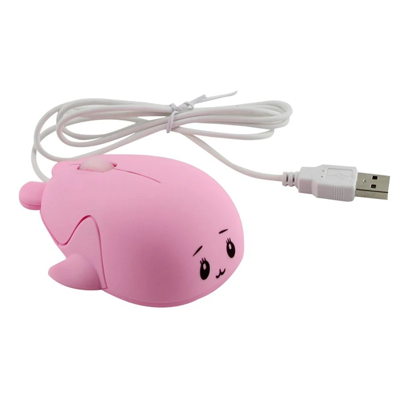 Мини мышь 1200 точек/дюйм милый Дельфин Оптическая Проводная Usb игровая ПК ноутбук