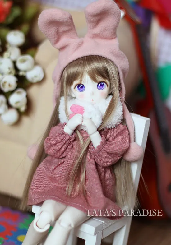 

Cute pink dress for 1/4 1/6 BJD SD Doll Clothes Accessories