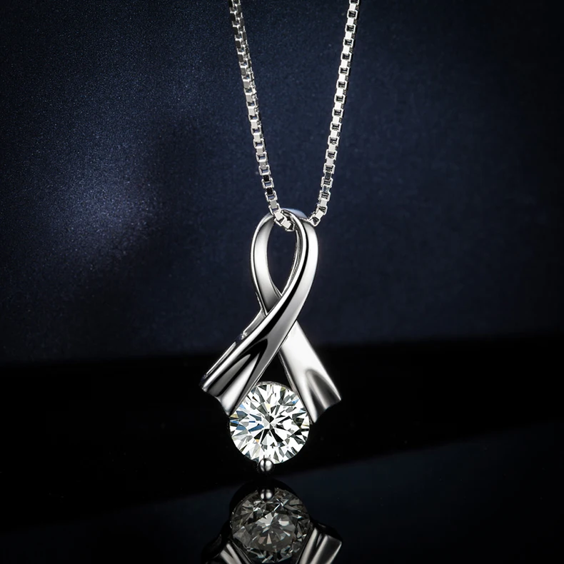 Цепочка с подвеской из серебра 0 23 пробы бриллиантами 925 карат|pendant chain necklace|pendant gold