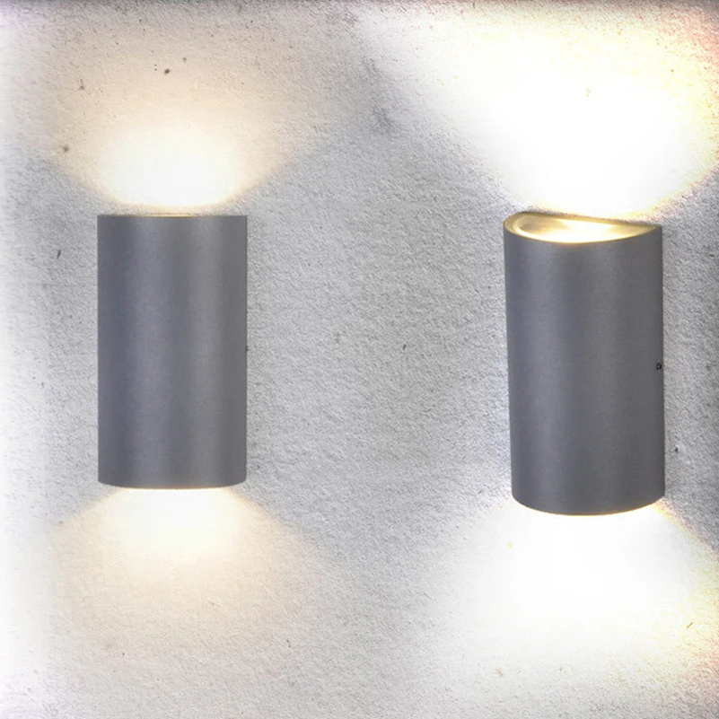 Алюминиевый водонепроницаемый наружный светодиодный настенный светильник